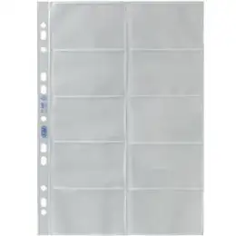 Visitenkartenhülle Elba 100460994 71498FL A4 90my glasklar 90x55mm, Pack 10 Stk