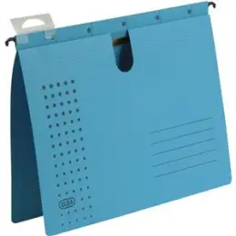 Hängehefter Elba 100552091 85741BL Chic Ultimate A4, Karton 240g, kaufmännische Heftung, Schnellhefter-Mechanik, blau