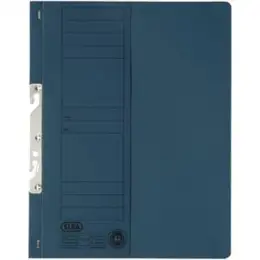 Einhakhefter Elba 100560021 22421BL A4 Amtsheftung 1/2 Deckblatt blau 250g Manilakarton RC, Pack 50 Stk