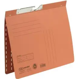 Pendelhefter Elba 100560097 90451OG A4, Manilakarton 250g, kaufmännische Heftung, orange, Pack 50 Stk