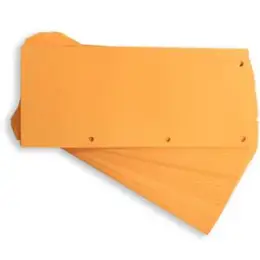 Trennstreifen Oxford 400014013 Duo orange 24x10,5cm beidseitig gelocht, Pack 60 Stk