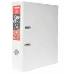 Ordner Esselte 811300 No.1 A4, 75mm, Pappe/PP-Folie, Wechselfenster, weiß, Pack 10 Stk