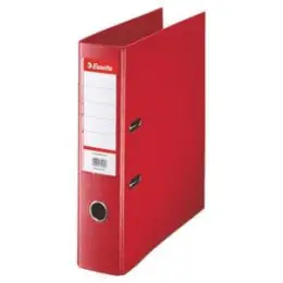 Ordner Esselte 811330 No.1 A4, 75mm, Pappe/PP-Folie, Wechselfenster, rot, Pack 10 Stk