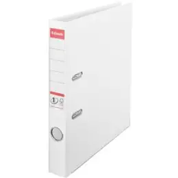 Ordner Esselte 811400 No.1 A4, 75mm, Pappe/PP-Folie, Wechselfenster, weiß, Pack 10 Stk