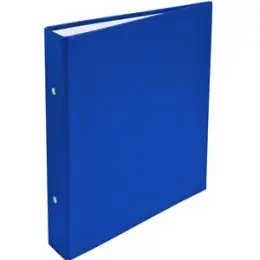 Ringbuch Exacompta 51072E A5, 2 Ringe Ø 30 mm, Pappe/PP-Folie, O-Ring-Mechanik, blau, Pack 20 Stk