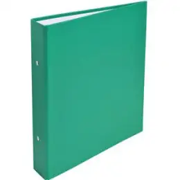Ringbuch Exacompta 51073E A5, 2 Ringe Ø 30 mm, Pappe/PP-Folie, O-Ring-Mechanik, grün, Pack 20 Stk