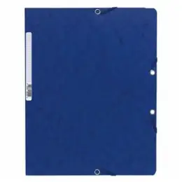 Eckspanner Exacompta 5512E Nature Future dunkelblau A4/Karton 400g, Pack 25 Stk