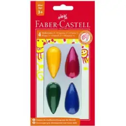 Malkreide Faber-Castell 120405 3+ Birne farbig sortiert, Blister 4 Stk