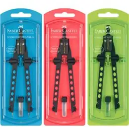 Schnellverstellzirkel Faber-Castell 174335 Factory Neon, Pack 5 Stk