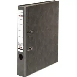 Ordner Falken 10311686 S50 Recycling A4, 50mm, Pappe/Wolkenmarmor, grauer Rücken