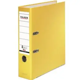 Ordner Falken 11285772 S80 Recycolor A4, 80mm, Pappe/Kraftpapier, gelb