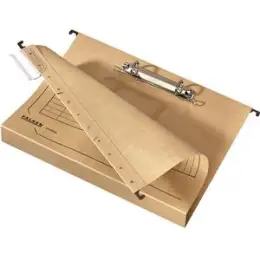 Hängesammler Falken 11288156 A4 20mm Ringmechanik und Hartpappeboden braun