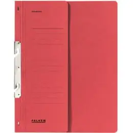 Einhakhefter Falken 80000771 A4 Manila RC-Karton rot Amtsheftung 1/2 Vorderdeckel Orgadruck