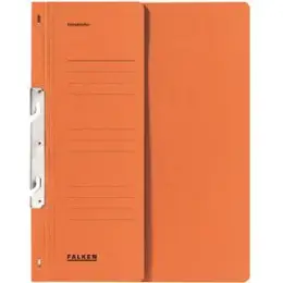 Einhakhefter Falken 80004047 A4 Manila RC-Karton orange Amtsheftung 1/2 VD Orgadruck