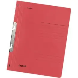 Einhakhefter Falken 80004054 A4 Manila RC-Karton rot kaufmännische Heftung 1/1 Vorderdeckel Orgadruck