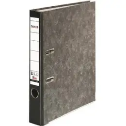 Ordner Falken 80022700 S50 Recycling A4, 50mm, Pappe/Wolkenmarmor, schwarzer Rücken