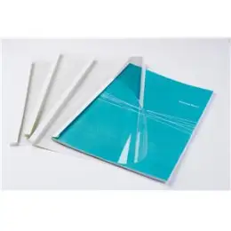 Thermobindemappen Fellowes 5391401 Standard 10mm weiß 150Mic/200g, Pack 100 Stk