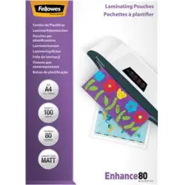 Laminierfolie Fellowes 5452103 CRC54521 A4 80micron matt, Pack 100 Stk