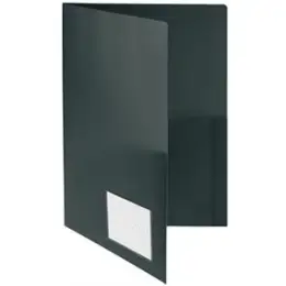 Broschürenmappe FolderSys 10008-30 A4 PP schwarz Angebotsmappe Klarsichttasche