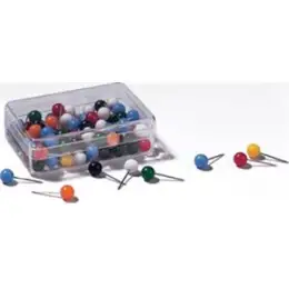 Pinnadeln Franken 4300/10099 4300/100 99 47090 mit Rundkopf farblich sortiert, Pack 100 Stk