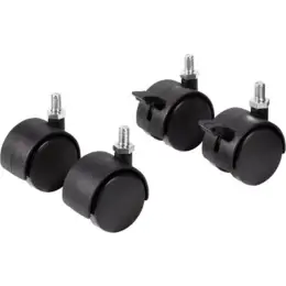 Rollenset für Moderationstafel Franken ECO-UMRO CC+ECO, Ø 40mm, Pack 4 Stk
