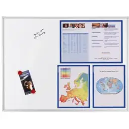 Whiteboard Franken SC4103 90x120cm lackiert Aluminiumrahmen mit Ablageleiste