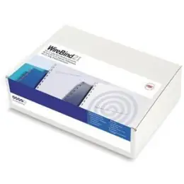Drahtbinderücken GBC IB165085 6,0mm weiß WireBind 21Ringe bis 55 Blatt, Pack 100 Stk