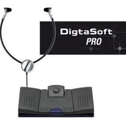 Transkriptions-Set Grundig KDC5671-22 Digta Transcription Starter Kit 568 USB Pro USB mit DigtaSoft Pro