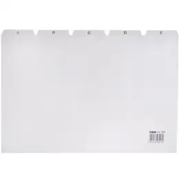 Leitregister HAN 984 A4-quer A-Z grau PP 25-teilig, für Karteikästen/-tröge