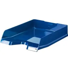 Briefablage HAN 10275-14 Viva A4 blau mit Clip hochglänzend, Pack 5 Stk