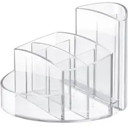 Köcher HAN 17460-23 Rondo glasklar Kunststoff rund mit 9 Fächern