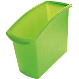 Papierkorb HAN 1840-60 Mondo 18 Liter grün-transluzent ohne Einsatz, Pack 3 Stk