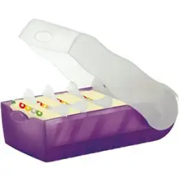Karteibox HAN 997-673 Croco A7-quer lila-transluzent für 900 Karten