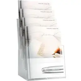 Tischprospekthalter Helit H2352402 A4 glasklar 4xA4