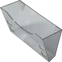 Wandhalter für Prospekthalter Helit H6103008 A4, A5/A6 grau-transparent für Prospekthalter H61025