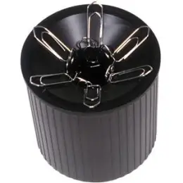 Briefklammernspender Helit H6390895 schwarz mit Büroklammern Famit linear