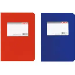 Schulheft Herlitz 300003995 00263517 A5 liniert 150 Blatt farbig sortiert rot/blau, Pack 5 Stk