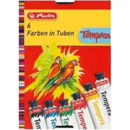 Temperafarbe / Gouachefarbe Herlitz 300010392 08643041 6 Farben sortiert