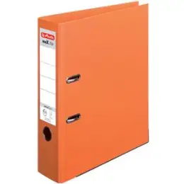 Ordner Herlitz 300002688 10834471 maX.file protect+ A4, 80mm, Pappe/PP-Folie, Wechselfenster, orange