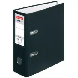 Ordner Herlitz 300002764 10842300 maX.file protect A5, 80mm, Pappe/PP-Folie, Wechselfenster, schwarz