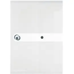 Dokumententasche Herlitz 300000702 11207065 easy orga A5 PP transparent-farblos mit Druckknopfverschluss, Pack 6 Stk