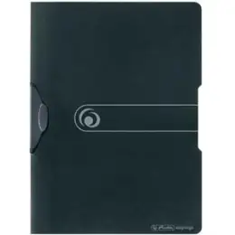 Klemmmappe Herlitz 300000719 11217189 Express-Clip easy orga opak-schwarz A4 PP bis zu 30 Blatt Clip grau, Pack 5 Stk