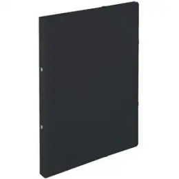 Ringhefter Herlitz 300003161 11254398 A4 Colorspan schwarz 2 Ring-Mechanik mit Gummizug, Pack 5 Stk