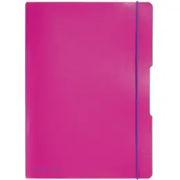 Notizheft Herlitz 300003354 11361474 my.book flex A4 2 x 40 Blatt liniert+kariert PP pink, Pack 3 Stk