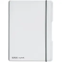 Notizheft Herlitz 300003357 11361516 my.book flex A5 40 Blatt kariert PP farblos, Pack 5 Stk