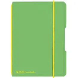 Notizheft Herlitz 300003363 11361581 my.book flex A6 40 Blatt kariert PP hellgrün, Pack 5 Stk