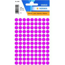 Markierungspunkte Herma 1836 Vario Ø 8mm pink, Pack 540 Stk/5 Blatt