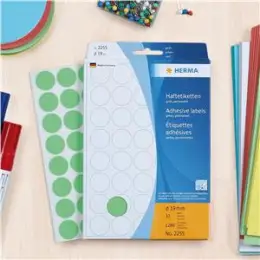 Markierungspunkte Herma 2236 Ø 13mm leuchtrot, Pack 1848 Stk