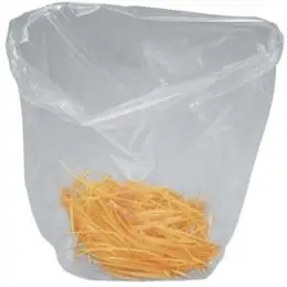 Auffangbeutel für Aktenvernichter HSM 6205595000 PE, mit Seitenfalte, Pack 25 Stk