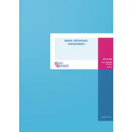 Waren- und Rechnungseingangsbuch König & Ebhardt 86-10661 8610661 A4, 80 Seiten, Karton, magenta/hellblau